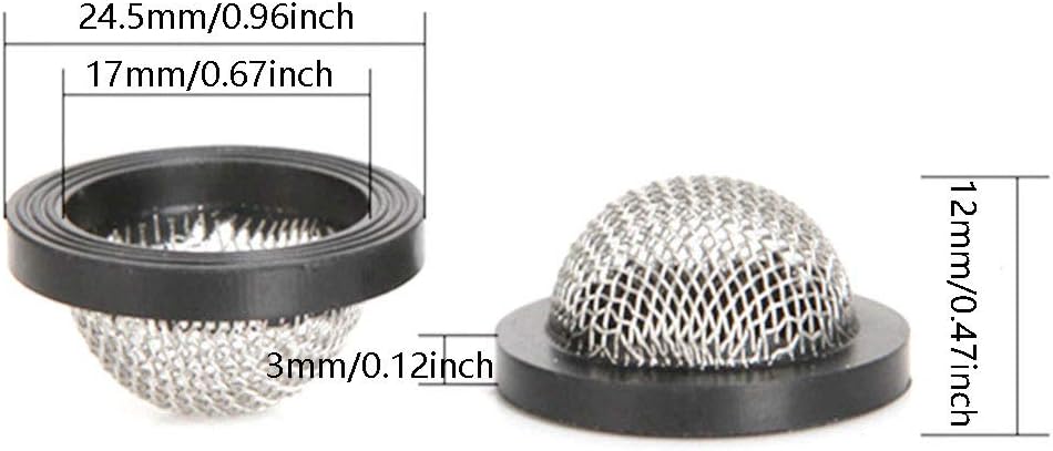 DGZZI Hose Filter Washer 20PCS Stainless Steel Washers Inlet Filter for 3/4 Inch Garden Hose Washing Machine