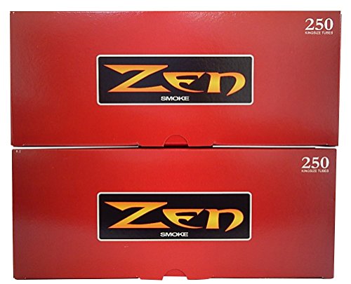 Zen King Size Full Flavor Cigarette Tubes -2 Pack, 250 Ct Per Box #TOP3