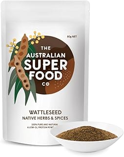 The Australian Superfood Co Wattleseed Powder, 30g (Ground Roasted Wattleseed), Brown
