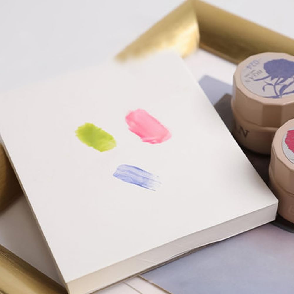 150 fogli 3 stili di Carta per Nail Art, Tavolozza per Smalto In Gel, Colla per Carta, Portatile, Impermeabile, Strumento per Mescolare I Colori Del Trucco Bianco, 3x3 pollici Quadrati per D