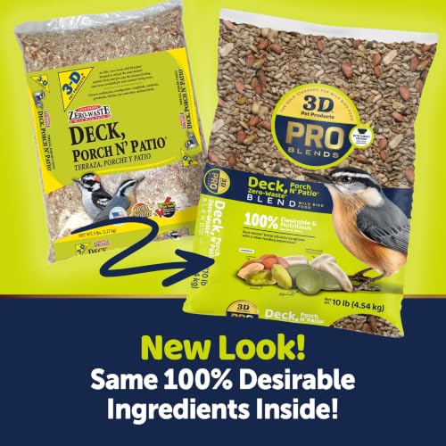 3-D Pro Blends Deck, Porch & Patio Zero-Waste Wild Bird Food Blend - 10lb by 3-D - Used condition - Image 2