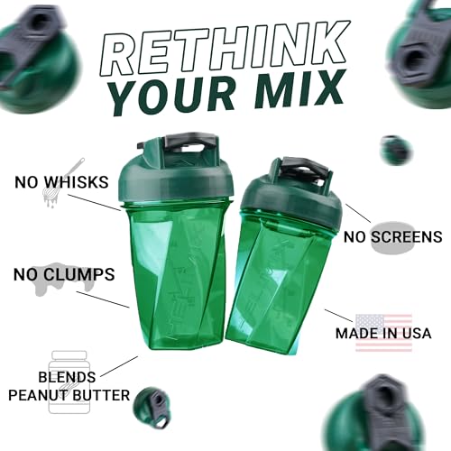 HELIMIX 1.5 Vortex Blender Shaker Bottle | USA Made | Portable Protein Drink Shaker Cup