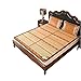 Bambusbettmatte Verkohlte Bambusmatte für Familiengebrauch Matratze Sommer kühles Bett Sitzkühlung Schlafunterlage Bambusmatte Falten (Größe: 1,35x1,95m)