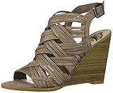 Fergalicious Women's Howdy Wedge Sandal, doe, 9.5 M US