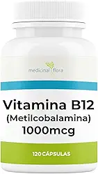 Vitamina B12 Metilcobalamina 1000mcg - 120 Cápsulas