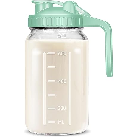 Professional Grade Double Leak Proof Mason Jar Pitcher Breast Milk Collection Bottles