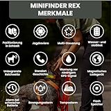 MiniFinder Rex GPS-Tracker für Jagdhunde - Echtzeit-Ortung per App, wasserdicht & robust, Langstrecken-Hundetracker für Wildschwein- und Hirschjagd