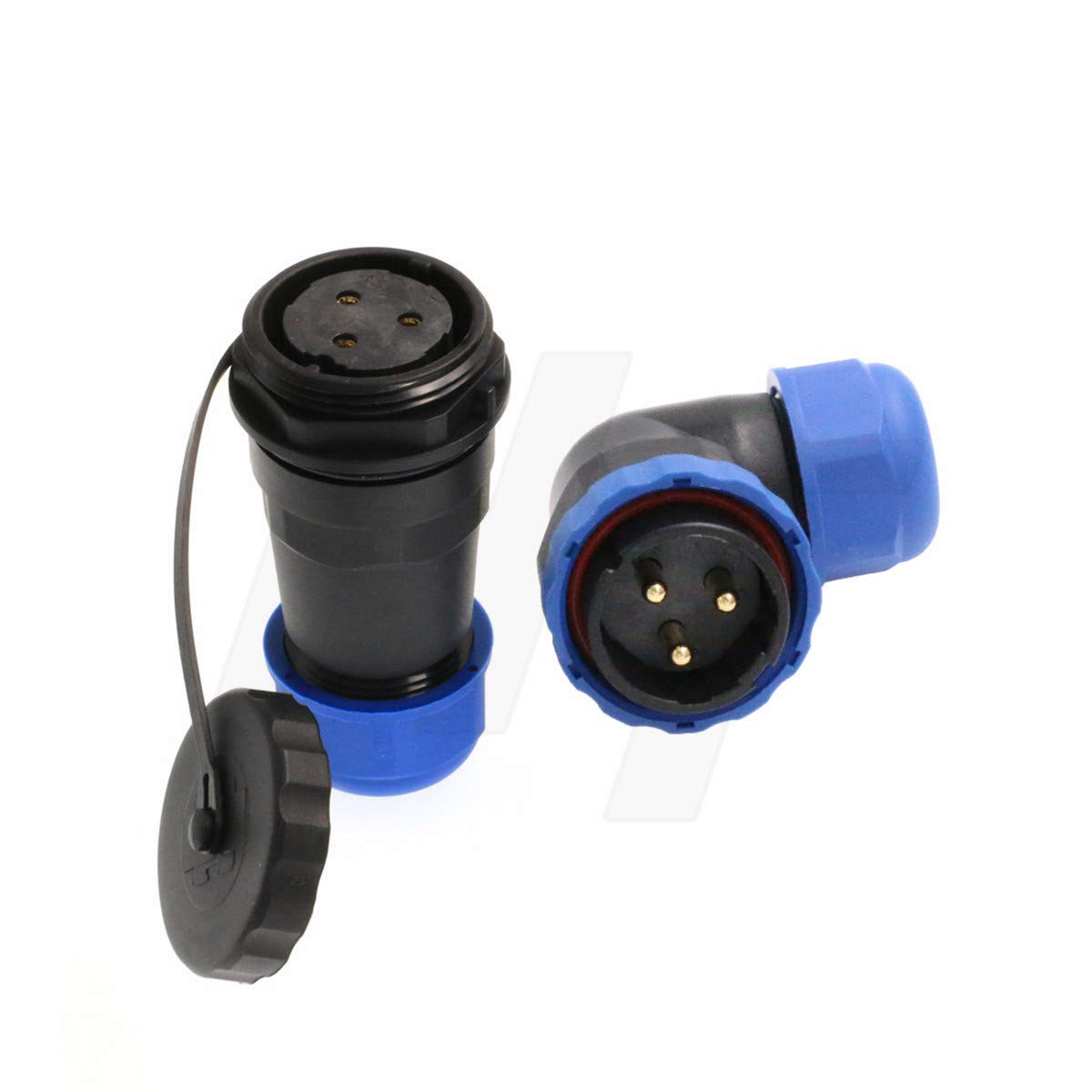 HangTon HE29 4 Pin 45A Waterproof Circular High-Voltage Connector Male Female Cable Plug For Outdoor Electrical Industrial Marine Light Power