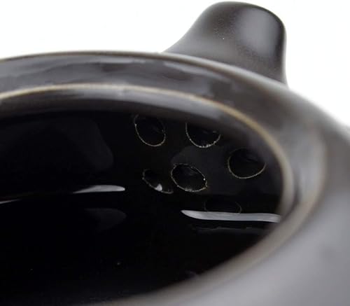 Miniatura 6 de Juego de té de viaje Kungfu Tea Pot Tazas Bandeja con accesorios de regalo Embalaje portátil negro (negro)