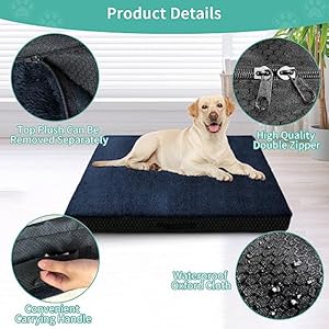 Dog-Bed-Covers-Replacement-Washable-44Lx32Wx4H-Inch-Waterproof-Dog-Bed-Covers-Soft-Plush-Replacement-with-ZipperRemovable-Cover-Anti-Slip-Bottom-for-DogCat-Cover-Only - Cucciolini Doodles   Dog-Bed-Covers-Replacement-Washable-44Lx32Wx4H-Inch-Waterproof-Dog-Bed-Covers-Soft-Plush-Replacement-with-ZipperRemovable-Cover-Anti-Slip-Bottom-for-DogCat-Cover-Only