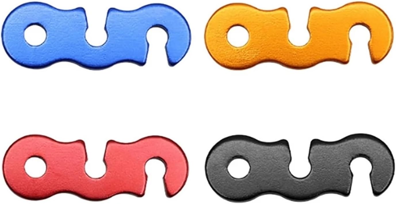 Guyline Tensioner 35pcs Tent Rope Tensioner, Windproof Buckle, Tent Adjuster for Rope Tension Adjustment(Red)