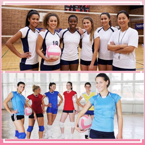 Image of Vinsot 12Pcs Size 5 Recreational Volleyballs with Air Pump Regulation Soft Volleyball Ball for Outdoor Indoor Play Waterproof Volleyball Bulk for Beginner Gym Training Beach Swimming Pool