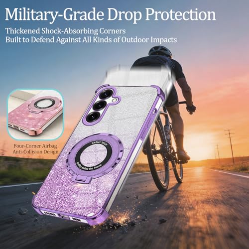 Coque Samsung Galaxy A35 5G anti-chute protège écran objectif silicone violette