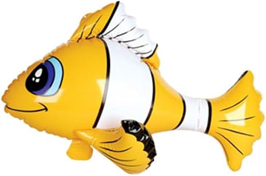 Inflatable Yellow Tropical Clown Fish Balloon Decoration