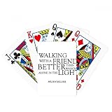 Citazione sull'amicizia di Helen Keller Poker che gioca a carte magiche Fun gioco da tavolo
