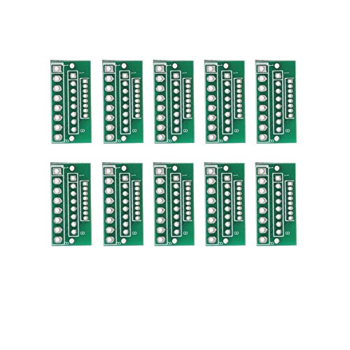 Lazmin 10Pcs 1.27MM 2.0MM 2.54MM Placa de Placa de Adaptador 8PIN para módulos inalámbricos