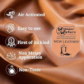 Wonder Wafers 250 Count New Leather Unwrapped Automobile Professional Use Air Fresheners Car and Truck Detail