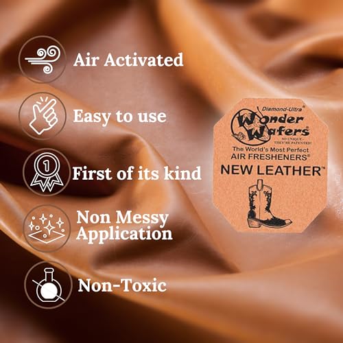 Image of Wonder Wafers 250 Count New Leather Unwrapped Automobile Professional Use Air Fresheners Car and Truck Detail