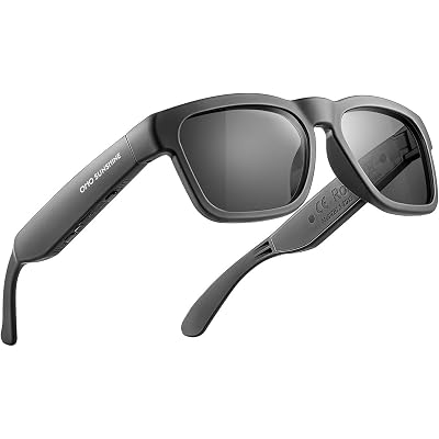 OhO sunshine Bluetooth Audio Sunglasses, Lightweight Open Ear Sport Glasses, 10H Playtime, UV400 ANSI Z87.1, Water Resistant with Voice Control