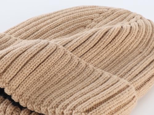 Image of Connectyle Fleece Lined Cuffed Beanie Hat for Men Women Knitted Winter Wool Beanies Skull Cap Warm Watch Hat