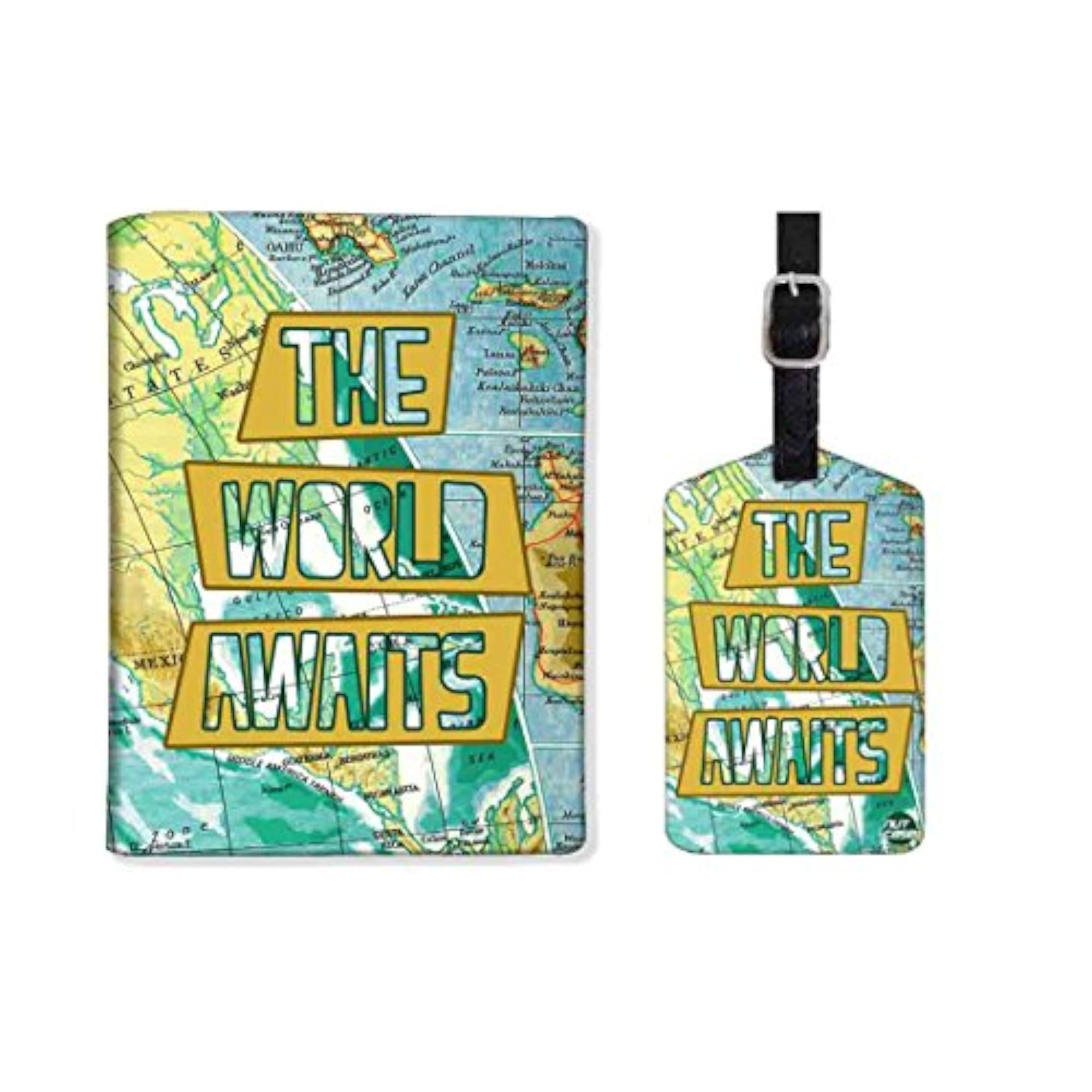 Designer Passport Cover Holder & Luggage Tag