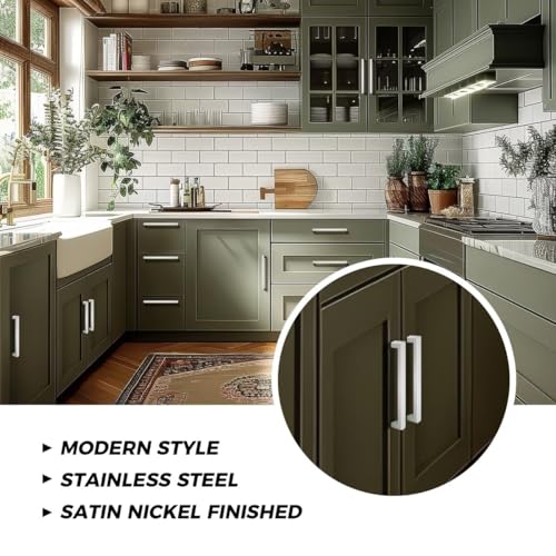 Gobrico 30 Pack Square Corner Bar 128mm Kitchen Cabinet Door Handles, Drawer Pulls for Bathroom and Bedroom,Furniture Handles Stainless Steel by Gobrico - Image 3