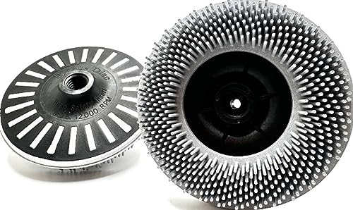 Bristle Disc 4-1/2" x 5/8"-11, 120 Grit, White, 1 Pack