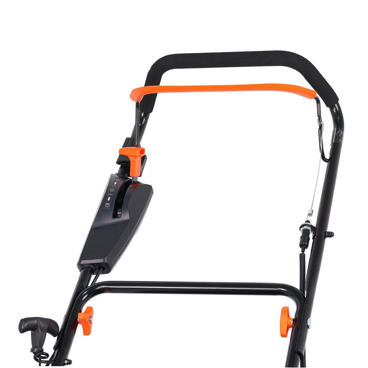 FUXTEC Scarificateur Aérateur Thermique 3en1 FX-BV240 Moteur 4 Temps 4,1kW Rouleau 18 Lames et 24 Griffes à Ressort Poignée de Transport et bac de ramassage de 45L