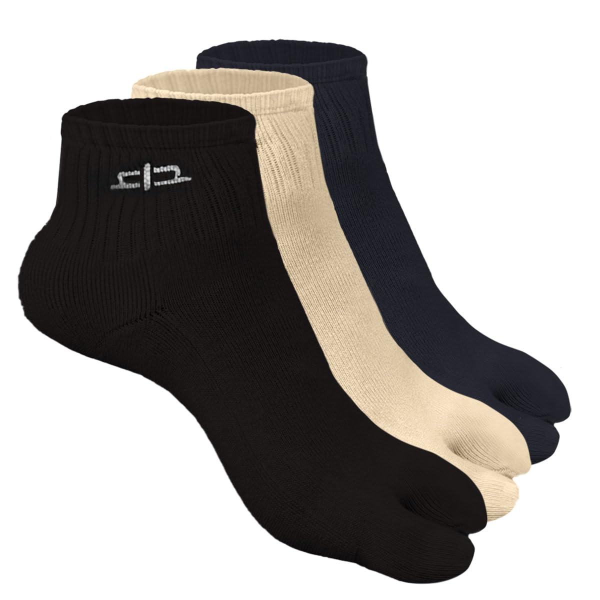 HEELIUM Bamboo Toe Socks for Women | Ankle Length | Thumb Socks with Toe Split | 3X Softer Than Cotton | Breathable | Size (UK 3-7)