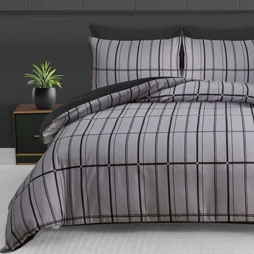 Pamposh Super King Duvet Set - Premium Brushed Microfiber Super King Duvet Cover - Ultrasoft Reversible Super King Size Duvet Cover Sets - Easy Care Lightweight Bedding Set 3Pcs with Zipper Closure