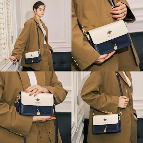 Bolso bandolera pequeño de cuero para mujer miniatura 2
