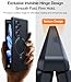 TORRAS 360 Spin Magnetic Stand for Galaxy Z Fold 7 Case, MIL-Grade Hinge Protection, Fit for Magsafe, 360 Kickstand & Ring Holder, Armor Hard Slim Case for Samsung Galaxy Z Fold 7, Black