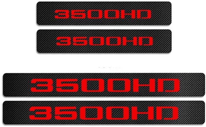 Miniatura 2 de MAXDOOL 4 protectores reflectantes para umbral de puerta de automóvil, calcomanía reflectante de fibra de carbono 4D, decoración de placa para