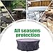 F&J Outdoors Patio Furniture Covers, Heavy Duty Tear Resistant Waterproof UV Resistant Windproof Outdoor Furniture Cover, Grey, 84