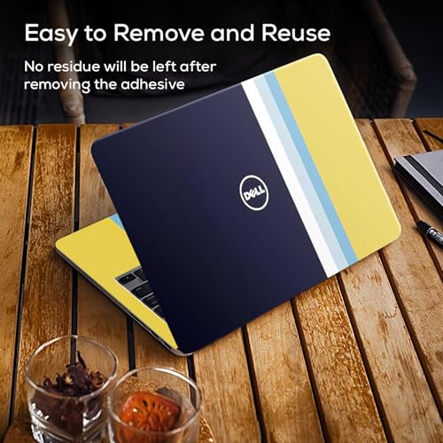 Image of DSGN 142 Full Body Laptop Skin Bubble-Free| Laminated| Removable| HD Quality Sticker for Laptops Upto 15.6 Inches Compatible with DELL