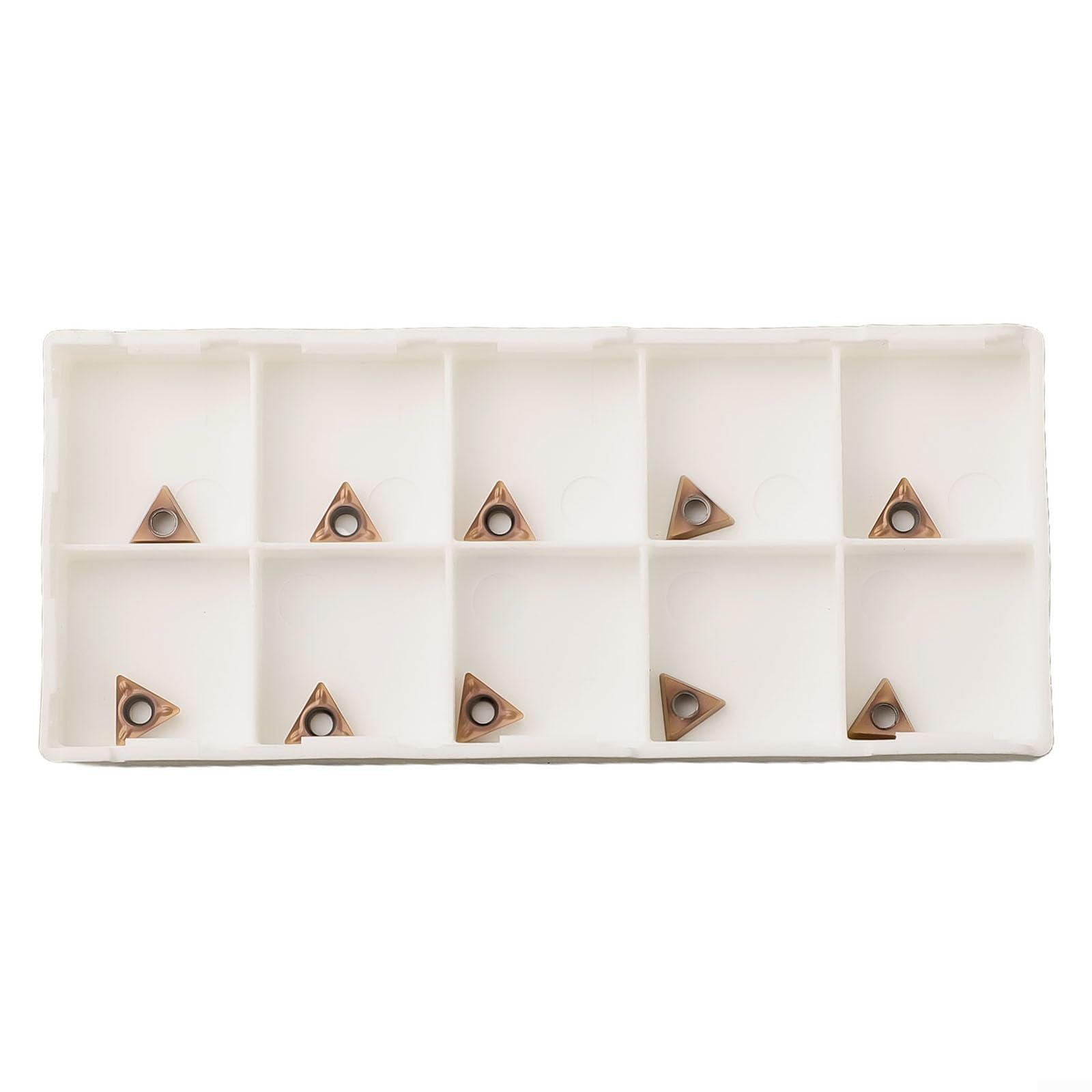 Insertos TMPT080204N, juego de 10 piezas para máquina de biselado neumática, material de carburo de larga duración
