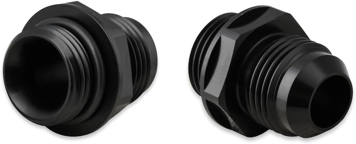 EARL'S PERFORMANCE PLUMBING Adapter,-10An To Oil Cooler,2 Pack,Black