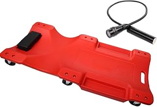 OZBMA 40 pulgadasProfessionalRollingMechanicsCarCreeper,GarageBoardUnderCarGarageTool,creepersAutomotiveWithPortableHandle,FlexibleUniversalRunner(Color:Verde) (Rojo)