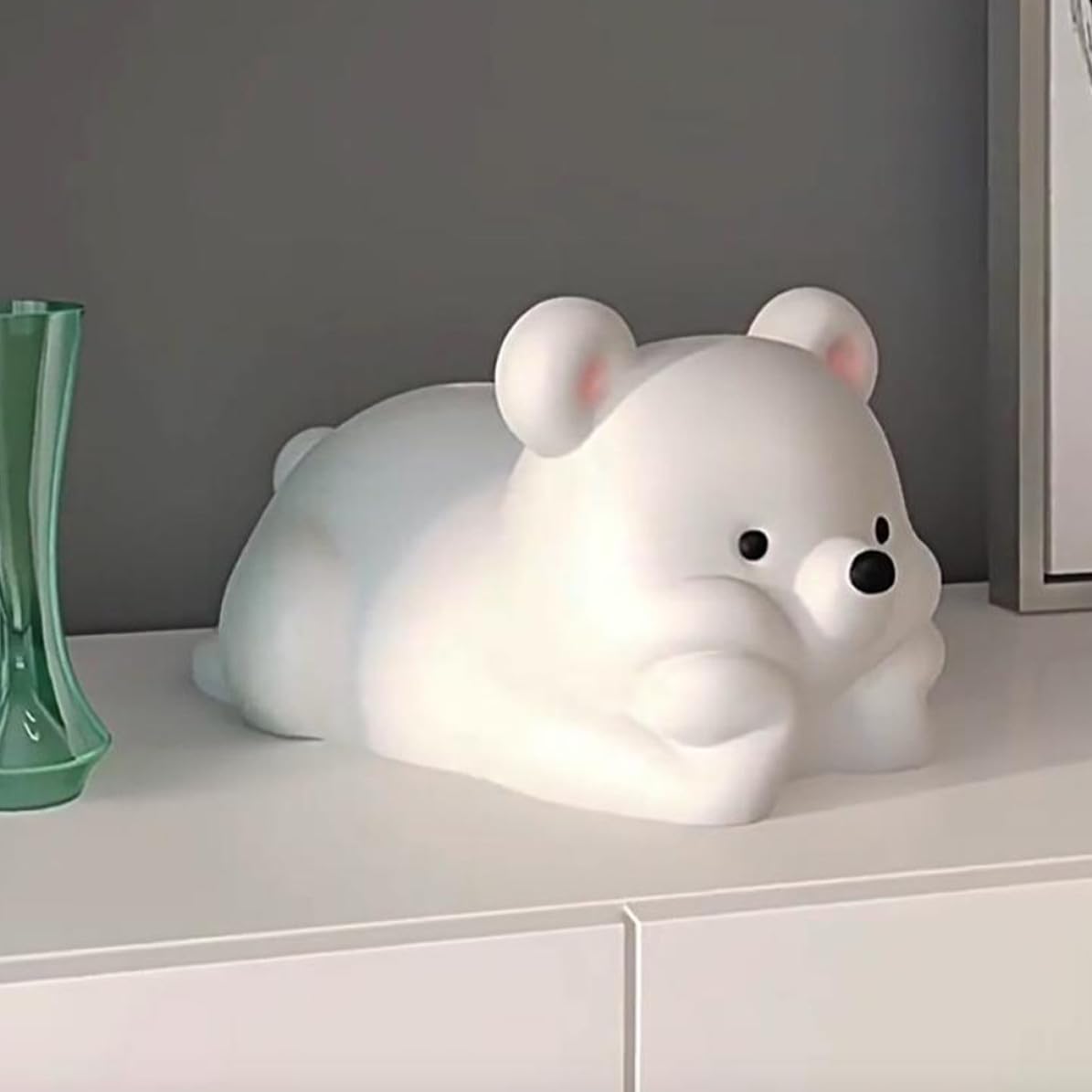 Porta Fazzoletti Decorativo Orso in Resina, Grande Capacità