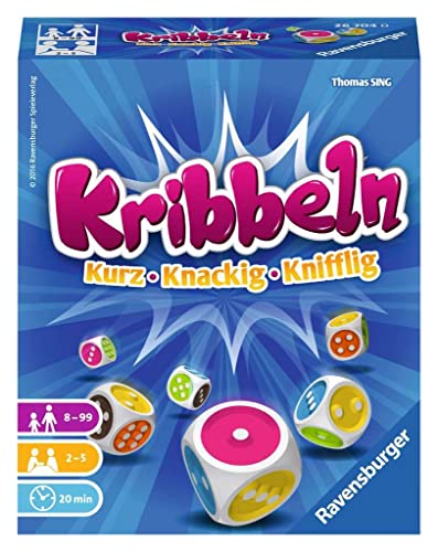 Ravensburger 26704 - Kribbeln, kniffliges Würfelspiel für 2-5 Spieler,...