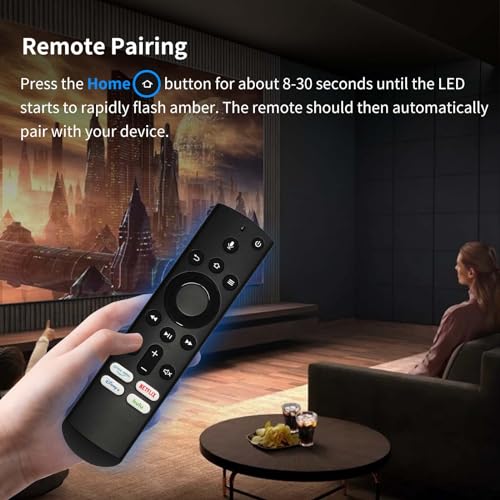 RIVIERA Replacement Voice Remote Control Compatible with Insignia, Toshiba, Pioneer, and AMZ Omni Smart TVs with Alexa Device