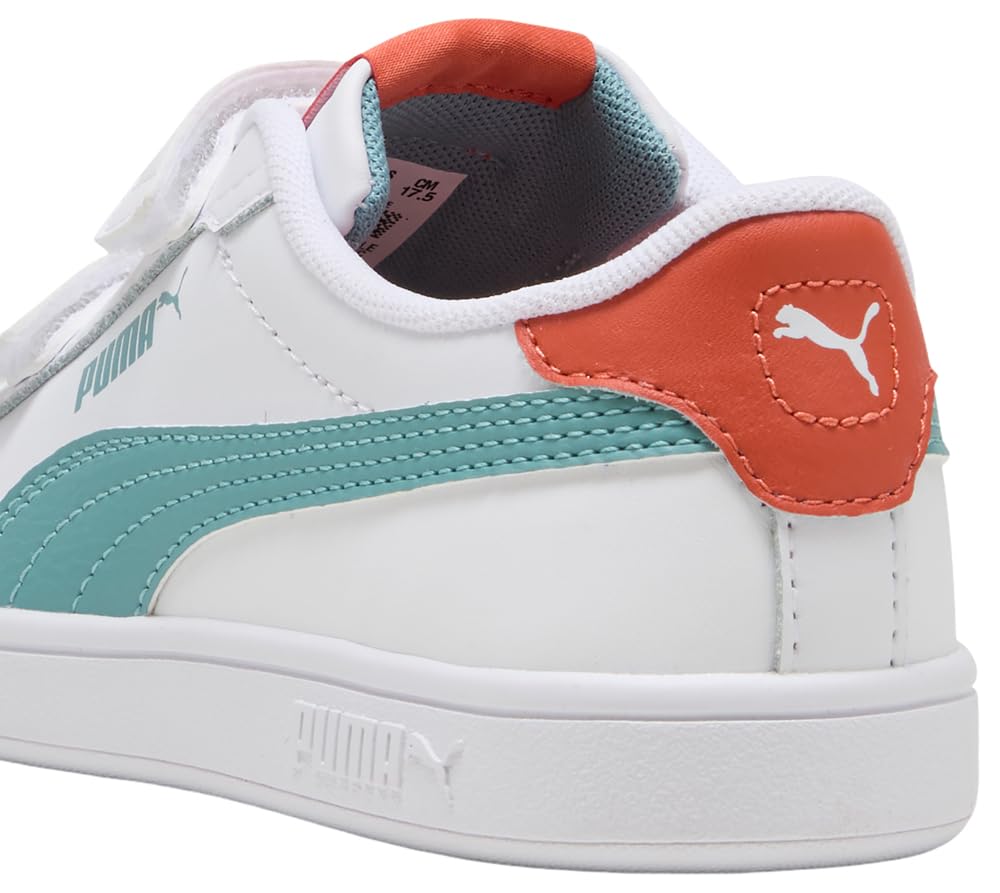 PUMA Baskets à Fermeture Facile en Cuir Smash 3.0 Enfant