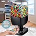 SHARPER IMAGE Motion Activated Candy Dispenser For Gumballs, Nuts, Snacks, Touchless Battery Operated Sensor Detector for Hands-Free Easy Fill Treats for Kids, Adults, Home/Office (Black, NEW VERSION)