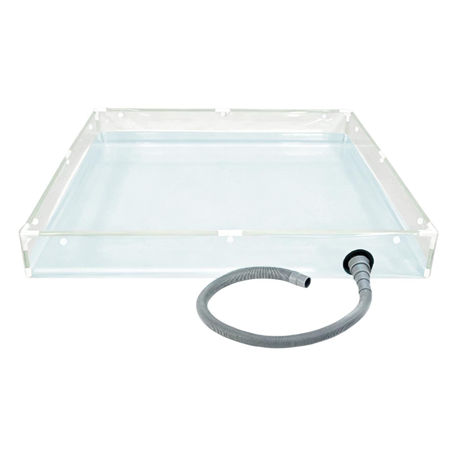 Generisch Portable Shower Tray, PVC Bath with Drain Hose, Outdoor Shower Tray - For Outdoor Indoor Caravan Camping Hiking Truck Driver