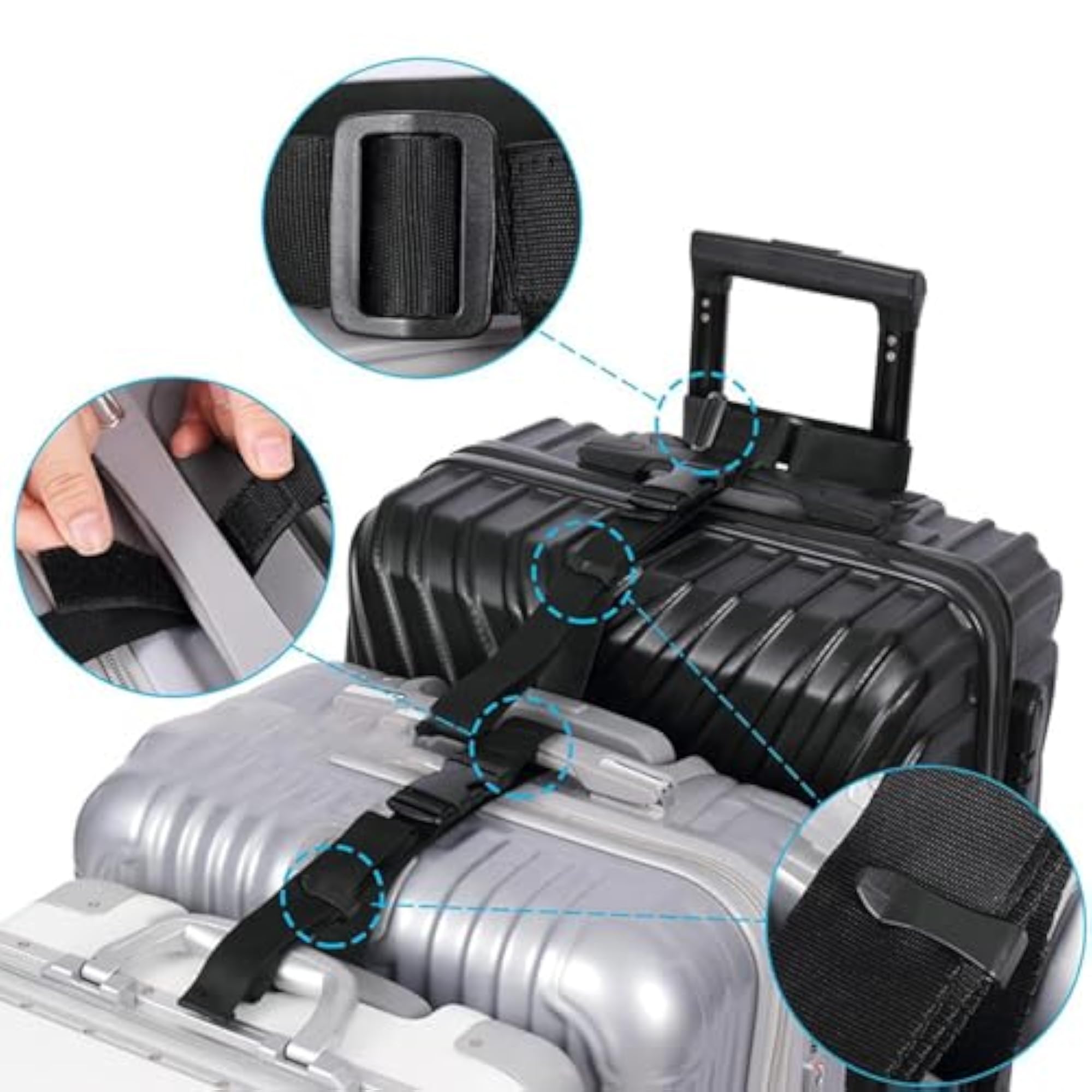 Add A Bag Luggage Straps with Quick Release Buckle