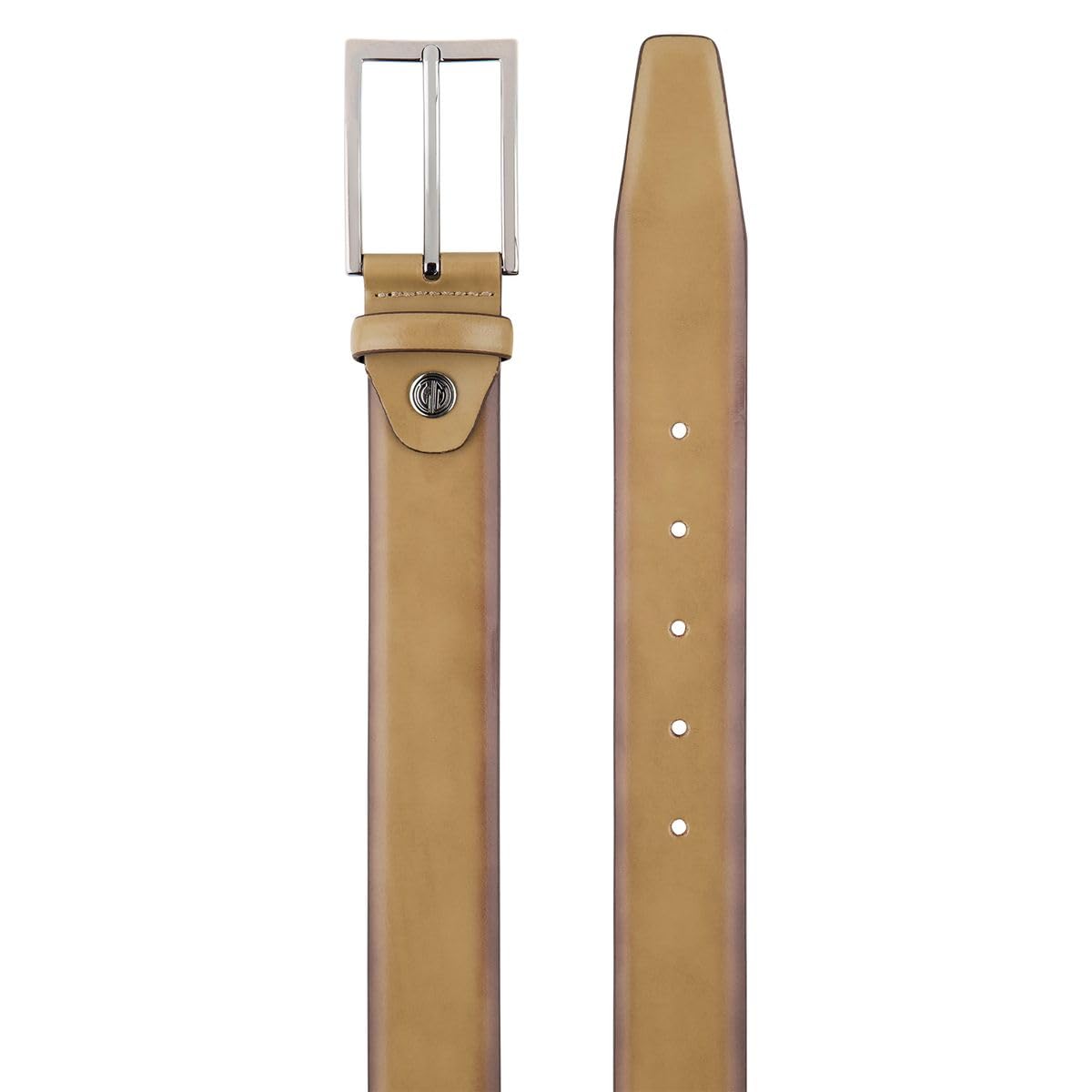 LINDENMANN Premium Ledergürtel Handmade in EU 35 mm taupe