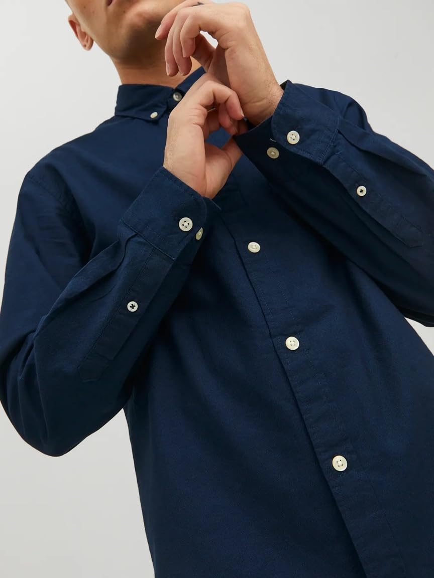 JACK & JONES Jjeoxford Shirt L/S S21 Noos Koszula Mężczyźni