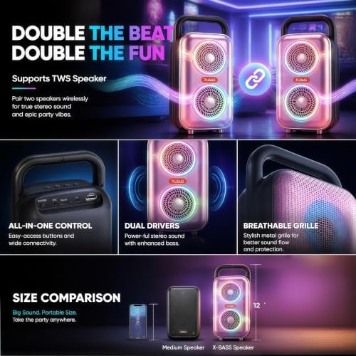 Limited Edition Bluetooth Wireless Speaker with RGB LED Lights - 2