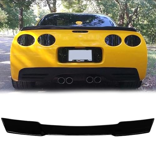 Ombialo Rear Trunk Wing Compatible with 1997-2004 Chevrolet Corvette C5 Rear Trunk Wing Accessories Exterior ZR1 Extended Style (Gloss Black)