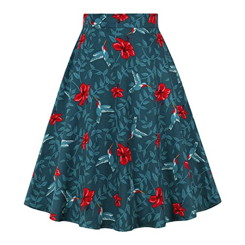 Jupe évasée taille haute flatteuse qui sublime les formes en taille 52 avec élégance
